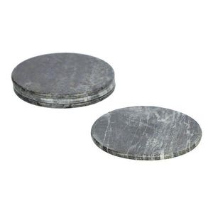 Šedé mramorové podtácky v sadě 4 ks Tresa – Kave Home obraz