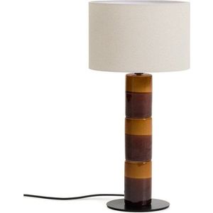Stolní lampa s textilním stínidlem (výška 61, 5 cm) Mavran – Kave Home obraz