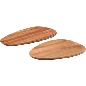 Dřevěné tácy v sadě 2 ks 23x35, 5 cm Nukha – Kave Home obraz