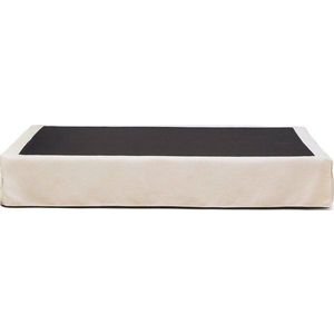 Bílá čalouněná dvoulůžková postel bez čela 160x200 cm Jaira – Kave Home obraz