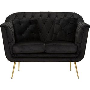 Černá sametová pohovka 130 cm Budapest – Mauro Ferretti obraz