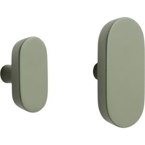 Zelené nástěnné háčky v sadě 2 ks nerezové Arely – Kave Home obraz