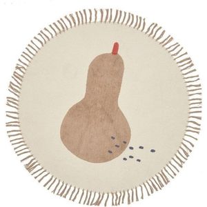 Slonovinový bavlněný dětský koberec ø120 cm Tamya – Kave Home obraz