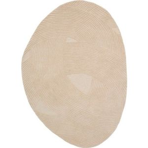 Krémový ručně tkaný vlněný koberec 160x230 cm Domm – Kave Home obraz