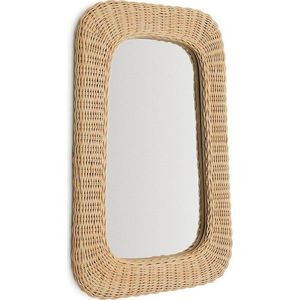 Nástěnné zrcadlo s ratanovým rámem 38x59 cm Zilna – Kave Home obraz