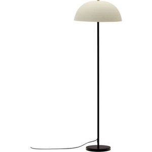 Bílá stojací lampa s kovovým stínidlem (výška 140 cm) Nibla – Kave Home obraz