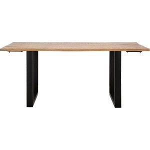 Rozkládací jídelní stůl s přídavnou deskou s deskou z mangového dřeva 90x180 cm Edge – Mauro Ferretti obraz