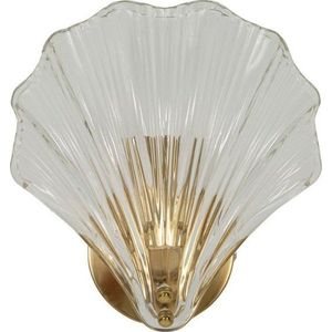 Skleněné nástěnné svítidlo ve zlaté barvě Da Muro Shell – Mauro Ferretti obraz