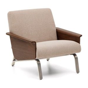 Světle hnědé žinylkové křeslo Amsen – Kave Home obraz