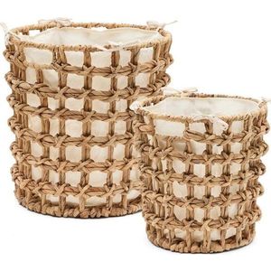 Košíky v sadě 2 ks z vodního hyacintu ø 38x38 cm Dilam – Kave Home obraz