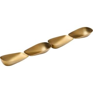 Nerezová servírovací miska ve zlaté barvě Aruc – Kave Home obraz