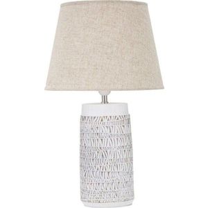 Béžová stolní lampa s textilním stínidlem (výška 60, 5 cm) Nairobi – Mauro Ferretti obraz