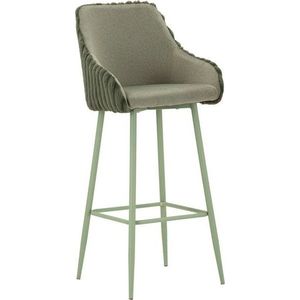 Zelené čalouněné barové židle v sadě 2 ks s područkami (výška sedáku 78 cm) Alaska – Mauro Ferretti obraz