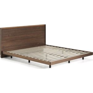 Hnědá dvoulůžková postel z březového dřeva s roštem 180x200 cm Norlen – Kave Home obraz