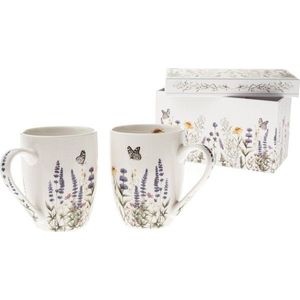 Krémové porcelánové hrnky v sadě 2 ks 350 ml – Dakls obraz