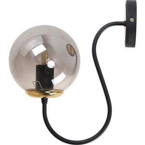 Černo-šedé nástěnné svítidlo ø 15 cm Oslo – Squid Lighting obraz