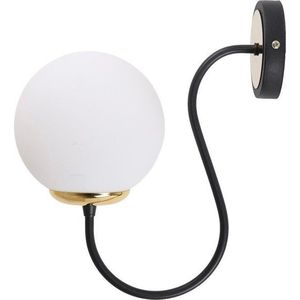 Černobílé nástěnné svítidlo ø 15 cm Oslo – Squid Lighting obraz