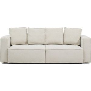 Béžová žinylková rozkládací pohovka 236 cm Marela – Kave Home obraz