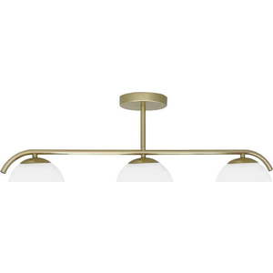 Stropní svítidlo se skleněným stínidlem v bílo-zlaté barvě 15x69 cm Amadeo – Candellux Lighting obraz