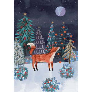 Přání s vánočním motivem v sadě 5 ks Lodestar – Roger la Borde obraz