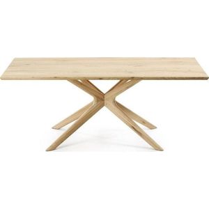 Jídelní stůl s deskou v dubovém dekoru 100x200 cm Armande – Kave Home obraz