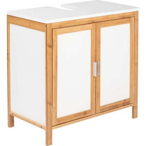 Koupelnová skříňka z bambusového dřeva Wenko Finja obraz