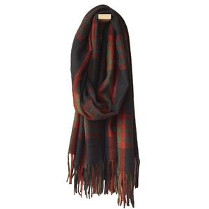 Šála Inverness 70x190 čtvercová, eben/zelená - Sander obraz