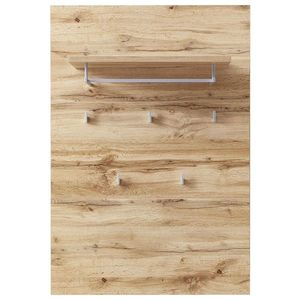 Voleo ŠATNÍ PANEL, barvy stříbra, barvy dubu, 80/117/30 cm obraz
