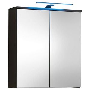 MID.YOU ZRCADLOVÁ SKŘÍŇKA, černá, 60/67/20 cm obraz