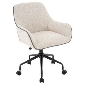 Venda OTOČNÁ ŽIDLE, tkaná látka, šedá, černá, béžová obraz