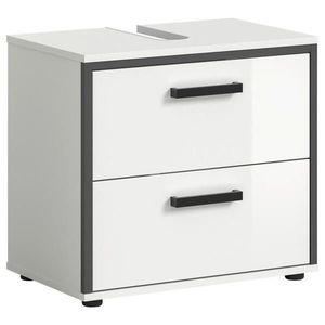 MID.YOU SKŘÍŇKA POD UMYVADLO, vysoce lesklá bílá, vysoce lesklá bílá, 60/55/37 cm obraz