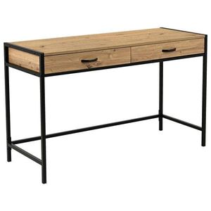 Carryhome PSACÍ STŮL, černá, dub artisan, 120/48/76 cm obraz