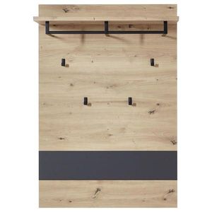 Voleo ŠATNÍ PANEL, barvy grafitu, dub artisan, 80/118/30 cm obraz