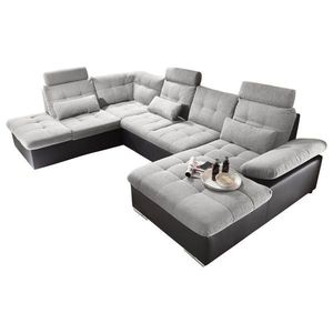 MID.YOU SEDACÍ SOUPRAVA, textil, kompozitní dřevo, černá, barvy stříbra obraz