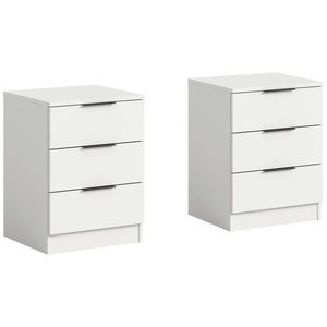 MID.YOU SADA NOČNÍCH STOLKŮ, bílá, 45/60/40 cm obraz