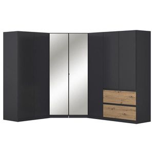 Rauch Möbel ROHOVÁ ŠATNÍ SKŘÍŇ, šedá, dub artisan, 208/197/253 cm obraz