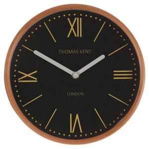 NÁSTĚNNÉ HODINY, černá, barvy zlata, 22 cm obraz