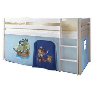 MID.YOU VYSOKÁ POSTEL, 90/200 cm bílá, světle modrá, tmavě modrá obraz