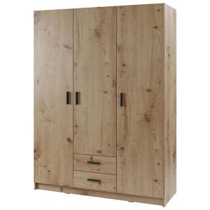 Cantus ŠATNÍ SKŘÍŇ S OTOČNÝMI DVEŘMI, dub artisan, 141, 2/190/52, 1 cm obraz