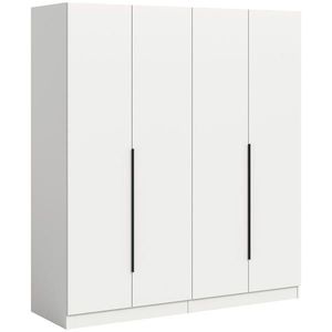 MID.YOU ŠATNÍ SKŘÍŇ S OTOČNÝMI DVEŘMI, bílá, 160/181/52 cm obraz