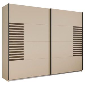 Rauch Möbel SKŘÍŇ S POSOUVACÍMI DVEŘMI, šampaňská, tmavý dub, 271/210/62 cm obraz