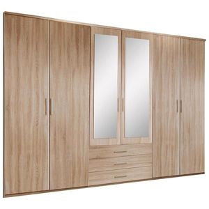 MID.YOU ŠATNÍ SKŘÍŇ SE ZRCADLEM, Sonoma dub, 270/210/58 cm obraz