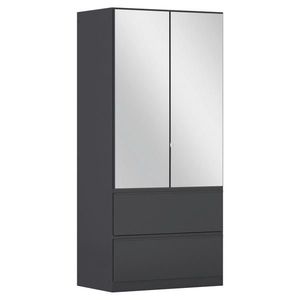 Rauch Möbel ŠATNÍ SKŘÍŇ S OTOČNÝMI DVEŘMI, šedá, 91/197/54 cm obraz