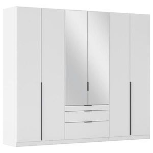 Rauch Möbel ŠATNÍ SKŘÍŇ S OTOČNÝMI DVEŘMI, barvy stříbra, bílá, tmavě šedá, 271/229/54 cm obraz