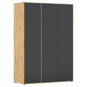 Rauch Möbel ŠATNÍ SKŘÍŇ S OTOČNÝMI DVEŘMI, šedá, dub artisan, 140/194/53 cm obraz