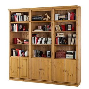 MID.YOU KNIHOVNA, barvy borovice, borovice, 223/222/34 cm obraz