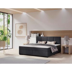 MID.YOU POSTEL BOXSPRING, 180/200 cm, antracitová obraz