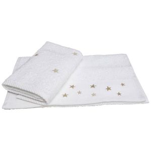 X-Mas RUČNÍK PRO HOSTY, 30/50 cm, bílá, barvy zlata obraz