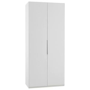 MID.YOU ŠATNÍ SKŘÍŇ S OTOČNÝMI DVEŘMI, bílá, 100/216/58 cm obraz