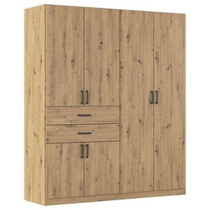 Rauch Möbel ŠATNÍ SKŘÍŇ S OTOČNÝMI DVEŘMI, dub artisan, 180/210/54 cm obraz